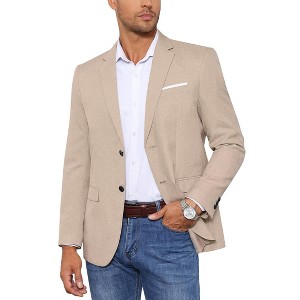 Men's Two - Button Single Blazer, Stylish and Versatile Suit Jacket for Formal and Casual Occasions - 1 of 4
