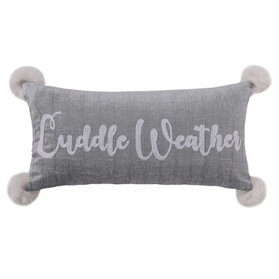 Winterland Holiday Decorative Pillow Gray - Levtex Home