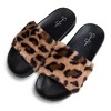Jessica Simpson Womens Fuzzy Open Toe Slide Slipper - 4 of 4