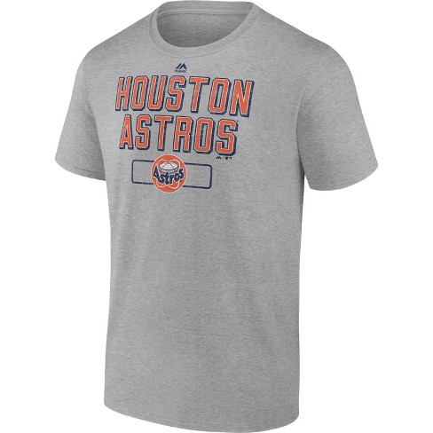 MLB Houston Astros Gray Men's Short Sleeve V-Neck Jersey - S
