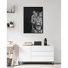 Kate & Laurel All Things Decor 28"x38" Sylvie Tiger Minimalist Animal Portrait Metallic Wall Art by The Creative Bunch Studio - 2 of 4