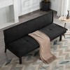 Aukfa 64.6" Futon Sofa Bed Convertible Sleeper, 5-Position Adjustable Backrest, Twin Size, Space-Saving Design for Home/Office/Guest Room - 3 of 4