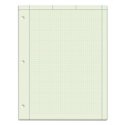 TOPS Engineering Computation Pad 8 1/2 x 11 Green 100 Sheets 35500