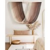 Aoibox Large Bohemian Macrame Wall Hanging, Handmade Cotton Yarn Tapestry, 59" W x 35" L, Dip-Dye Design - 3 of 4