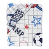 Lambs & Ivy Baby Sports 100% Cotton Fitted Crib Sheet - Football/Basketball - 3 of 4