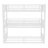 KWPZQEB Triple Bunk Bed with Safety Guardrails & Ladder, Metal Triple Bunk Bed with Noise-reduced Design, No Box Spring Need, Easy Assembly - 4 of 4