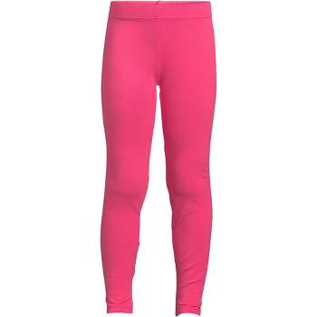 Girls Soft 100% Cotton Capri Leggings | Hot Pink