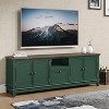 Festivo 72" TV Stand for TVs up to 75" with Hidden Drawer Green - image 3 of 4