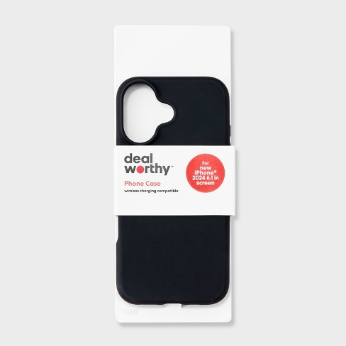 Apple iPhone 16 Case - dealworthy™ Black - image 1 of 3