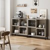 Coffee Bar Cabinet, Kitchen Sideboard Buffet Cabinet with Storage, Wooden Bar Cabinet with Sliding Door, Accent Cabinet for Living Room, Gray - 3 of 4