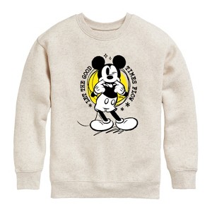 Boys' - Disney - Let The Good Times Flow Graphic Long Sleeve Fleece Sweatshirt - 1 of 4
