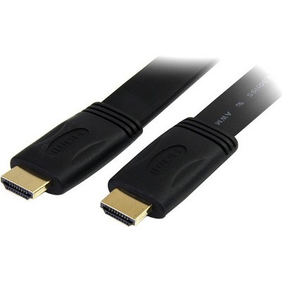 StarTech.com 25 ft Flat High Speed HDMI Cable with Ethernet - Ultra HD 4k x 2k HDMI Cable - HDMI to HDMI M/M - HDMI - 25 ft