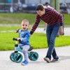 Costway Baby Balance Bike Toddler Riding Toys  w/ 4 Wheels Pink\Blue - image 4 of 4