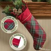 Patricia Heaton Home Holiday Tartan Plaid Stocking Set of 2 - 3 of 4
