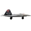 Lockheed Martin F-22 Raptor Stealth Aircraft Gray "US Air Force YF-22" w/Runway Section Diecast Model Airplane by Runway24 - 2 of 4