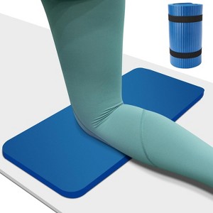 Yoga Knee Pad, 0.8inch Thick Support Cushion Mat for Knee Elbow Wrist Pain Relief, with Carry Strap - 1 of 4