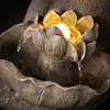 Sullivans 18.5" Stone-Finished LED Frog Fountain, Gray - 2 of 4