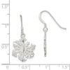 Black Bow Jewelry Sterling Silver Satin Snowflake Earrings - 4 of 4