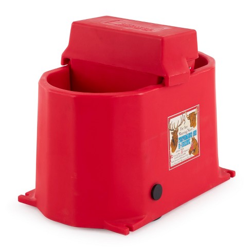 Brower MPO17E 250 Watt Poly Plastic 17 Gallon Heated Ultraviolet Outdoor 150 Head Horse and Cattle Livestock Waterer Watering Trough, Red - image 1 of 4