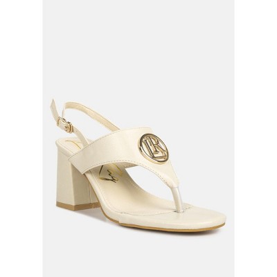 Monde Block Heel Thong Sandals