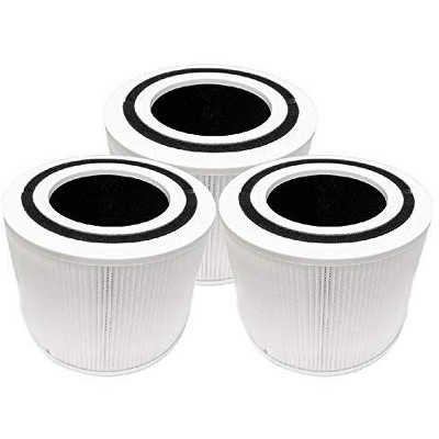 Nispira 3-in-1 True HEPA Replacement Filters Compatible with LEVOIT Core 300 Air Purifier. Compared to Part Core 300-RF, 3 Pack