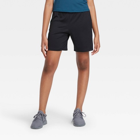 Girls' Gym Shorts - All In Motion™ Black XS