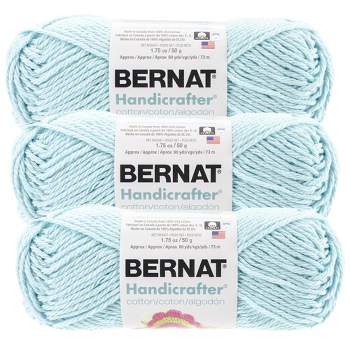 (Pack of 3) Bernat Handicrafter Cotton Yarn - Solids-Robin's Egg