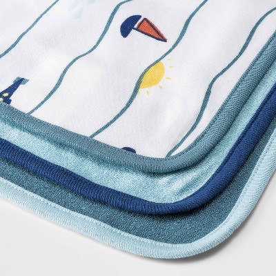 Baby Boys&#39; 6pk Seaside Washcloth Set - Cloud Island&#8482; Blue
