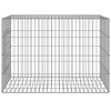 vidaXL Rabbit Cage Silver Galvanized Iron 30.7x21.3x21.3 in Durable - 3 of 4