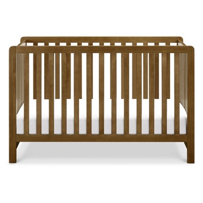 Walnut 4-in-1 Low-Profile Convertible Crib with Clean Lines