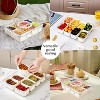 Attop Snackle Box Container,Portable Snack Box 8 Compartment Divided Serving Tray with Lid and Handle - 2 of 4