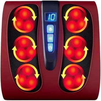 Best Choice Products Shiatsu Foot Massager, Electric Massage Platform w/ 6 Rollers, Heat Function
