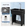 Winado Utility Sink Washing Room Sink Laundry Tub with Faucet & Shelf - 3 of 4