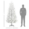 7 Foot Snow Flocked Artificial Christmas Tree with 240 Fir Realistic Branches, Auto Open - 3 of 4