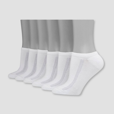 Hanes Premium Performance Women's Bounce Cushioned Marled 6+2 Bonus Pack No  Show Tab Athletic Socks - Black/white 5-9 : Target