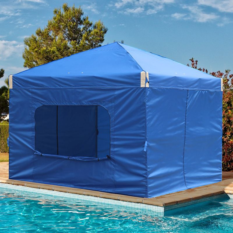 Aoodor Pop Up Canopy Tent with Removable Mesh Window Sidewalls, Portable Instant Shade Canopy with Roller Bag, 3 of 8