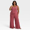 Women's Cozy Ribbed Pajama Tank Top - Auden™ - 3 of 3
