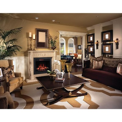 ClassicFlame 33-Inch Black 3D Infrared Electric Fireplace Insert