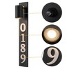 Black Dusk to Dawn Outdoor Wall Light Fixture with Optional Door Numbers and Bulb Included - image 3 of 4