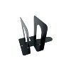 Huron 4.75 Steel Bookends Black Pair HASZ0038 - 3 of 3
