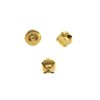 John Bead 100 Pieces 8mm Gold Craft Jingle Bells for Christmas Holiday Home Decorations Party Favors Supplies - 2 of 4