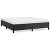 vidaXL Modern Faux Leather Bed Frame, California King Size, Black, Sturdy Construction - 3 of 4