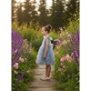 2Bunnies Girls 6M-10Y Floral Garden Embroidered Tulle Strap Flower Girl Dress Knee - 2 of 4