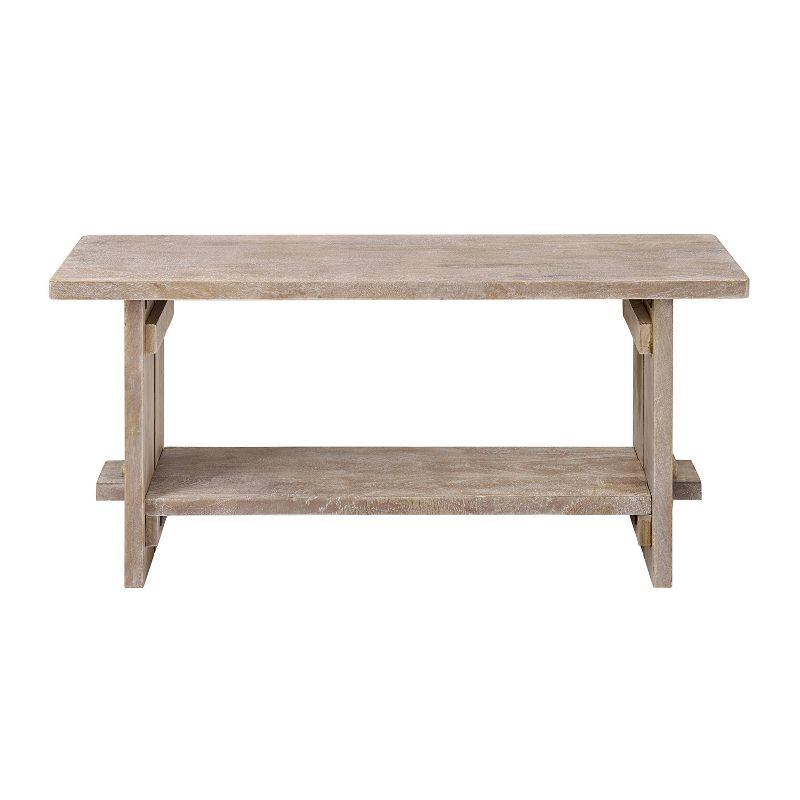 40&#34; Castleton Mango Wood Bench Driftwood - Alaterre Furniture, 3 of 8