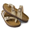 CUSHIONAIRE Pluto Cork Footbed Summer Sandals for Women 2025 Comfortable Slides with Adjustable Buckles, Toe Loop & Stitched Design - 3 of 4