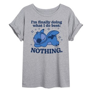 Women's - Disney - Nothing Oversized Graphic T-Shirt - 1 of 4