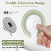 ATTOP Shower Caddy Suction Cup - No Drilling Max Hold 44lbs- Powerful Heavy Duty Suction Shower Organizer with Hooks for Bathroom Kitchen White - 3 of 4