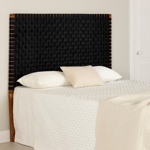 HomeStock Bohemian Harmony Queen Headboard, Matte Black - 1 of 4