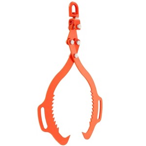 VEVOR 28in Log Lifting Tongs, 2-Claw Log Tongs, Heavy Duty Steel Log Grapple, 1100LBS Lifting Capacity, Swivel Log Graper Timber, Orange - 1 of 4