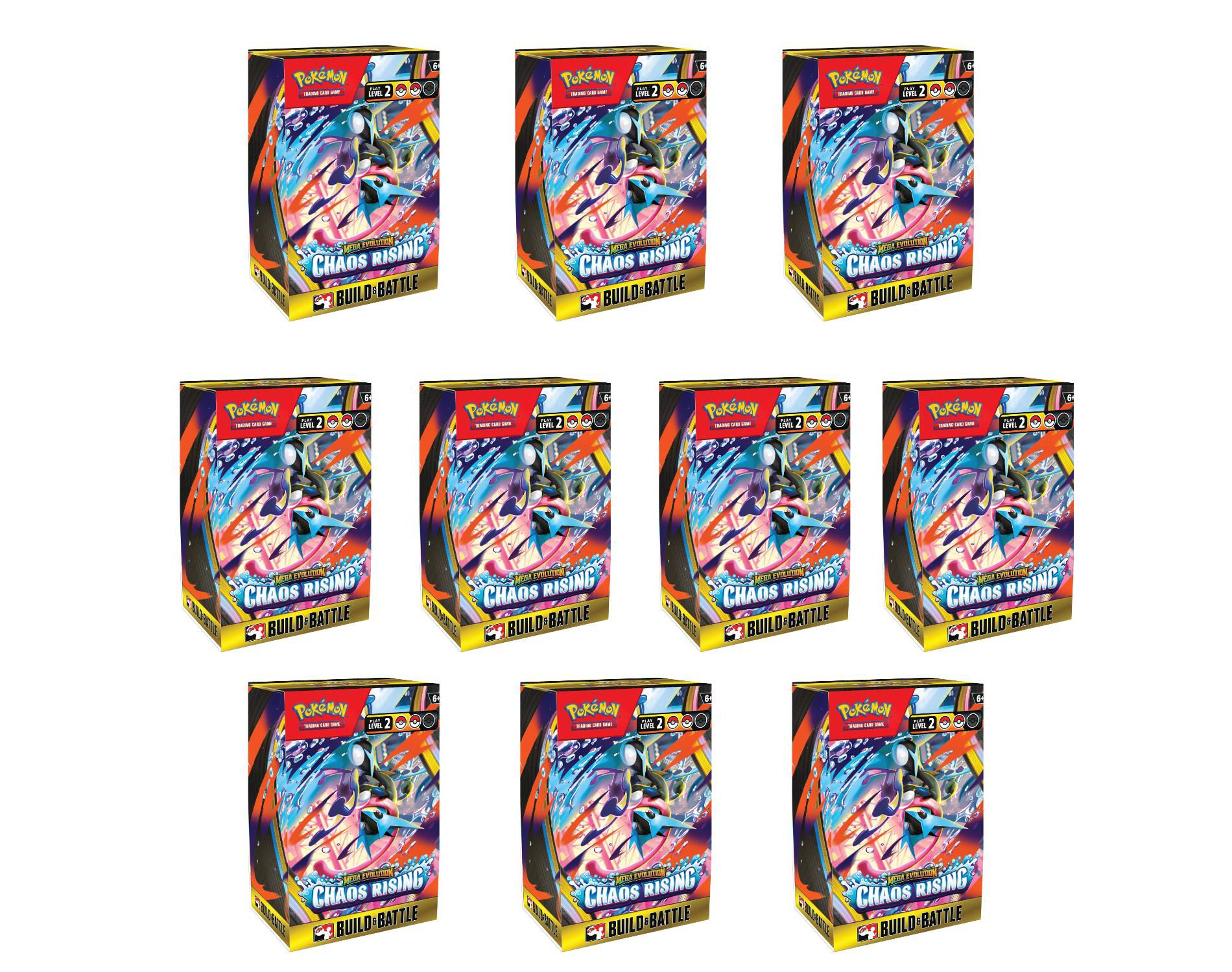 Pokemon ME4 Mega Evolution Chaos Rising Build & Battle Boxes (10-Pack)
